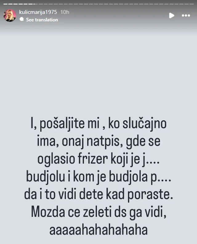 "Oglasio se frizer koji ga je j..., a kom je on...!" Ivan Marinković na udaru Marije Kulić