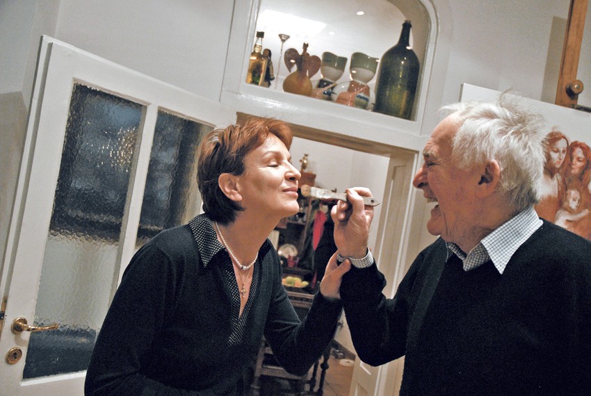 Momo i Ljiljana Kapor u ateljeu