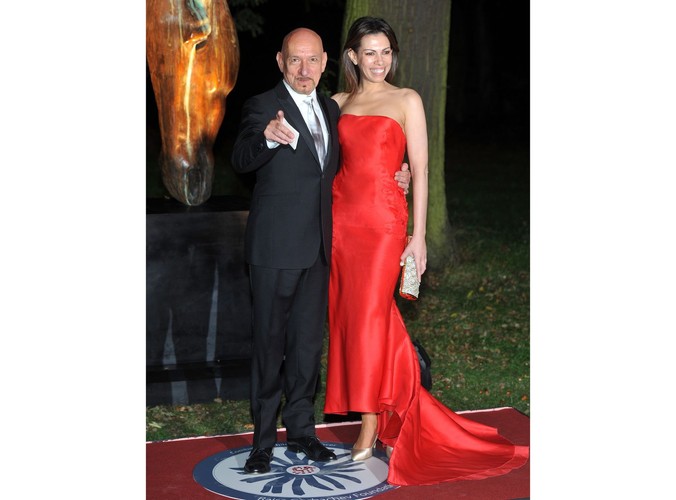 Aktor Sir Ben Kingsley i jego towarzyszka Daniela Lavender