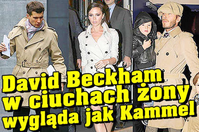 Beckham w ciuchach żony wygląda jak... Kammel