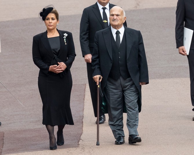 Princeza Haja bint Husein na sahrani kraljice Elizabete