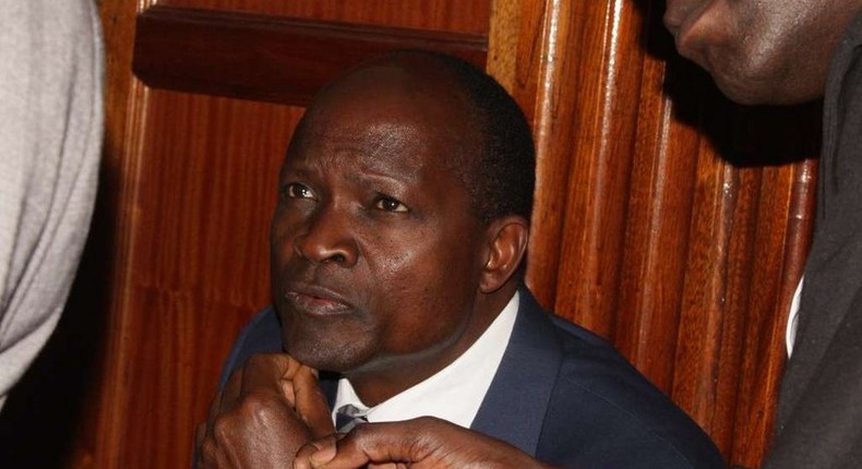 Migori Governor Okoth Obado during a past court appearance