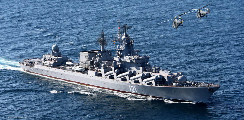 Krążownik Moskwa w 2012 roku.