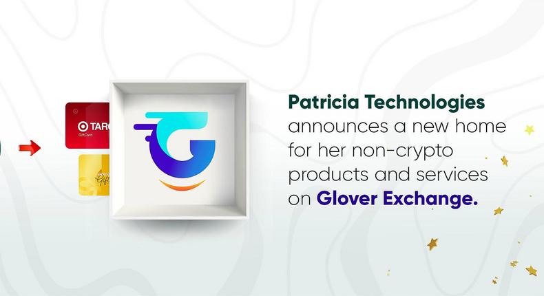 Patricia Technologies announces a new home for her non-crypto products and services on Glover Exchange