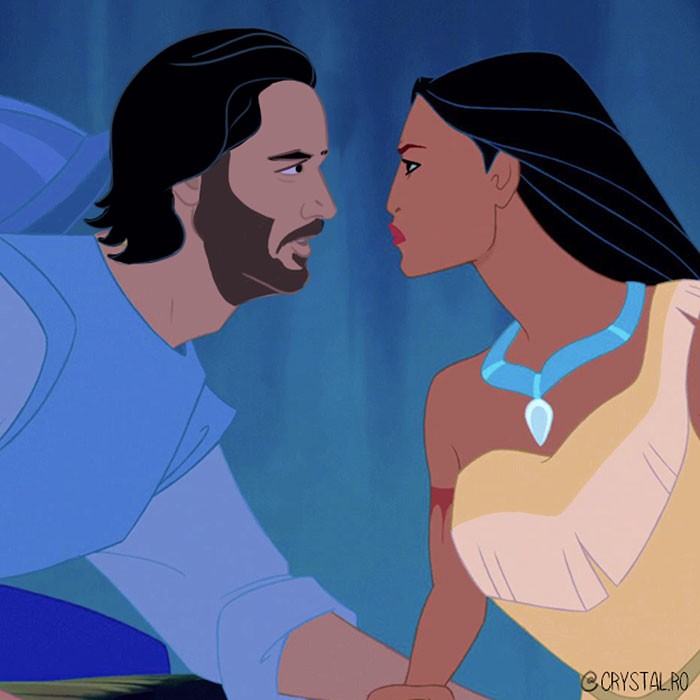 Valaki lecserélte az összes Disney herceget Keanu Reeves-re és az eredmény maga a tökély