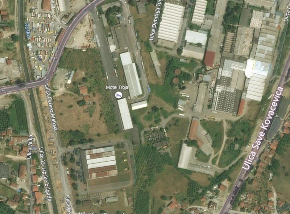 Pogled na parcele iz vazduha