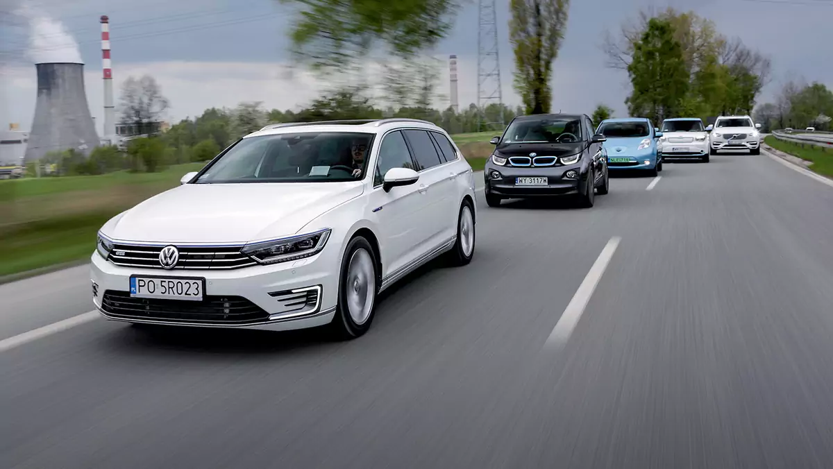 BMW i3 vs Kia Soul EV vs Nissan Leaf vs VW Passat GTE vs Volvo XC90 T8