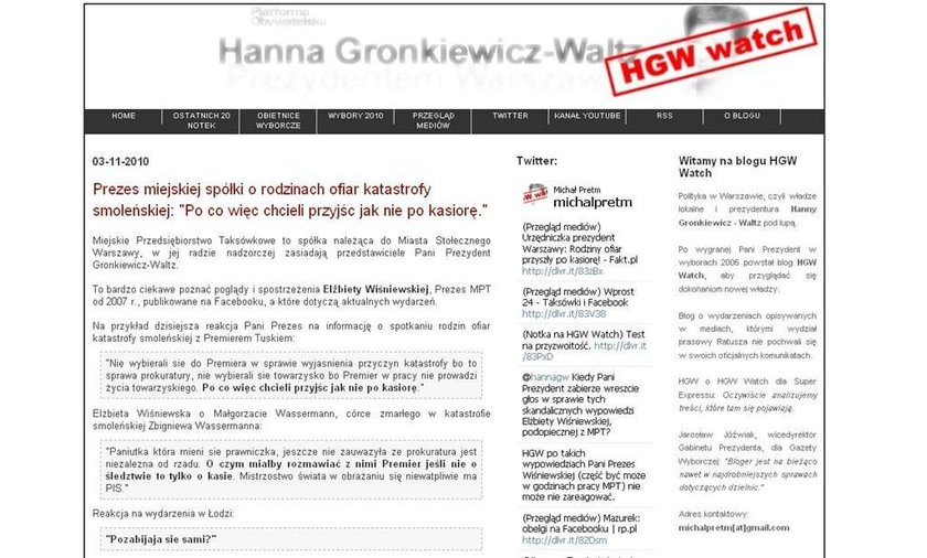 Urzędniczka prezydent Warszawy: Rodziny ofiar przyszły po kasiorę!