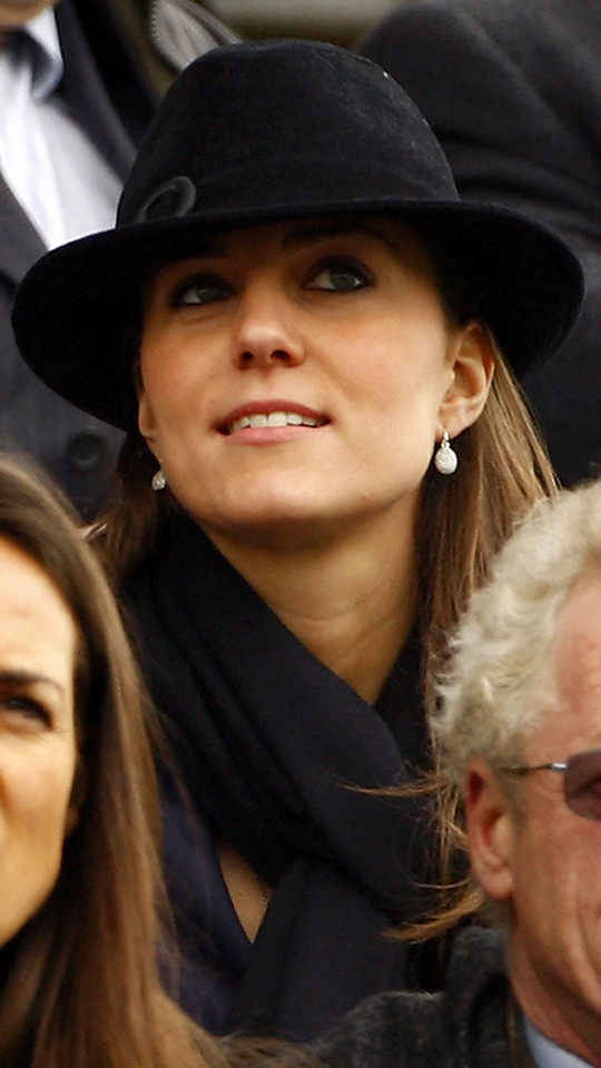 File photograph shows the girlfriend of Britain's Prince William, Kate Middleton, watching the first race at the Cheltenham Festival in Gloucestershire, western England