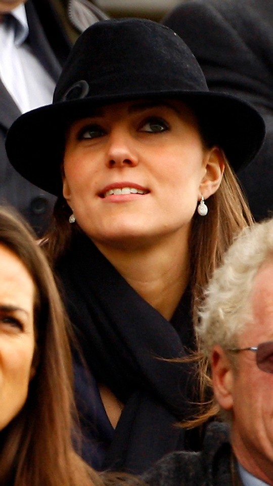 File photograph shows the girlfriend of Britain's Prince William, Kate Middleton, watching the first race at the Cheltenham Festival in Gloucestershire, western England