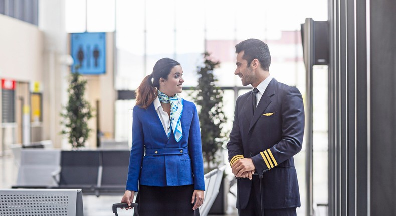 Cabin crew have a special security lane, but some TSA agents think it's a safety risk (stock image).xavierarnau/Getty Images