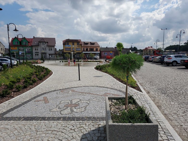 Duży Rynek w Czyżewie po rewitalizacji 