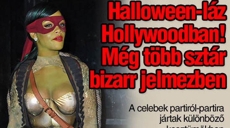 Halloween-láz Hollywoodban! Még több sztár bizarr jelmezben