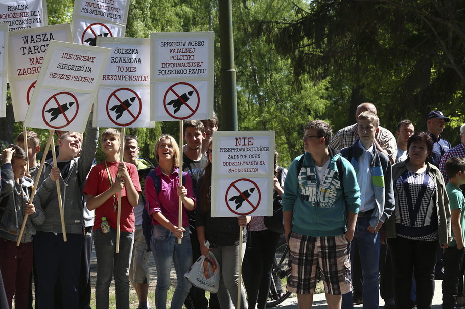 Protest w Redzikowie, 13 maja 2016 roku