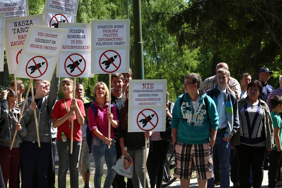 Protest w Redzikowie, 13 maja 2016 roku