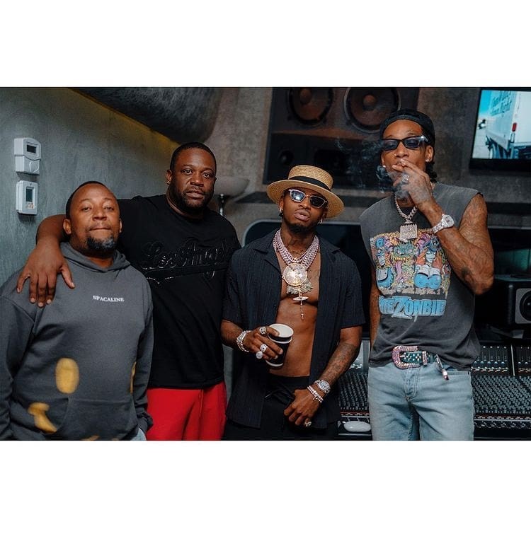Singer Diamond Platnumz, Babu Tale and Wiz Khalifa in the US