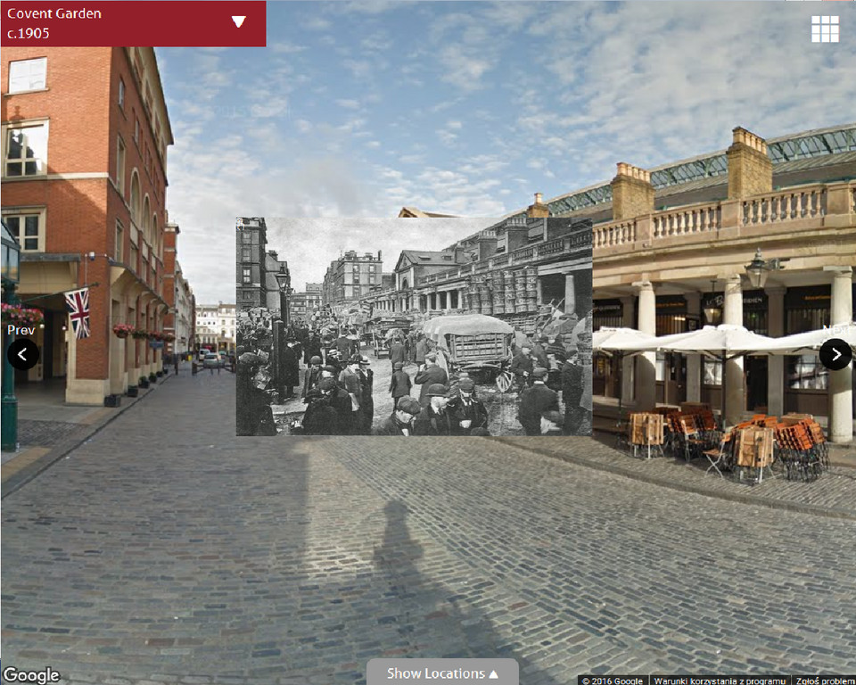 Londyn dawniej i dziś - Covent Garden