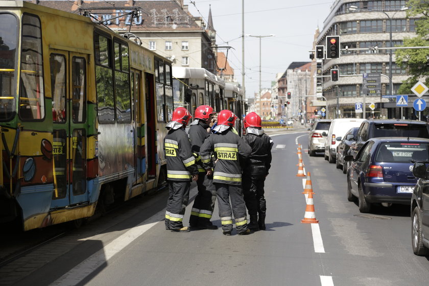 Wypadek na Świdnickiej we Wrocławiu