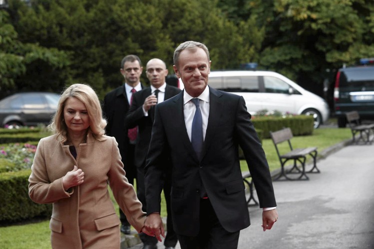 Donald Tusk z żoną