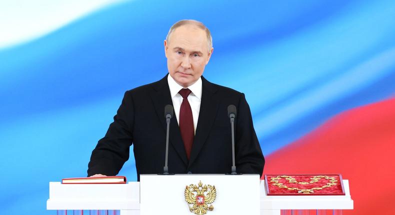 Сérémonie d'investiture du Président de la Fédération de Russie Vladimir Poutine au Kremlin