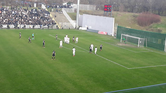 Trenutak kada je Danilo Pantić pokušao da zatrese mrežu iz slobodnog udarca