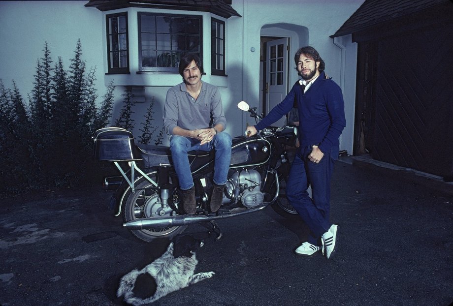 Wozniak ze Stevem Jobsem w 1981 r.