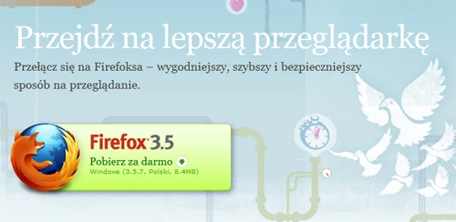 Mozilla spokojnie może zaryzykować nowe hasło reklamowe. Wybierz Firefoxa, nawet Niemcy cenią naszą solidność...