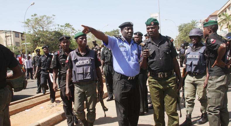 Nigerian Police officers.