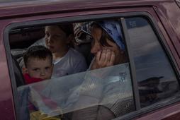 Uchodźcy z terenów zajętych przez Rosjan w obwodzie chersońskim