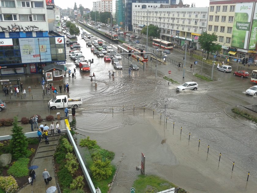 Gdańsk zalany wodą