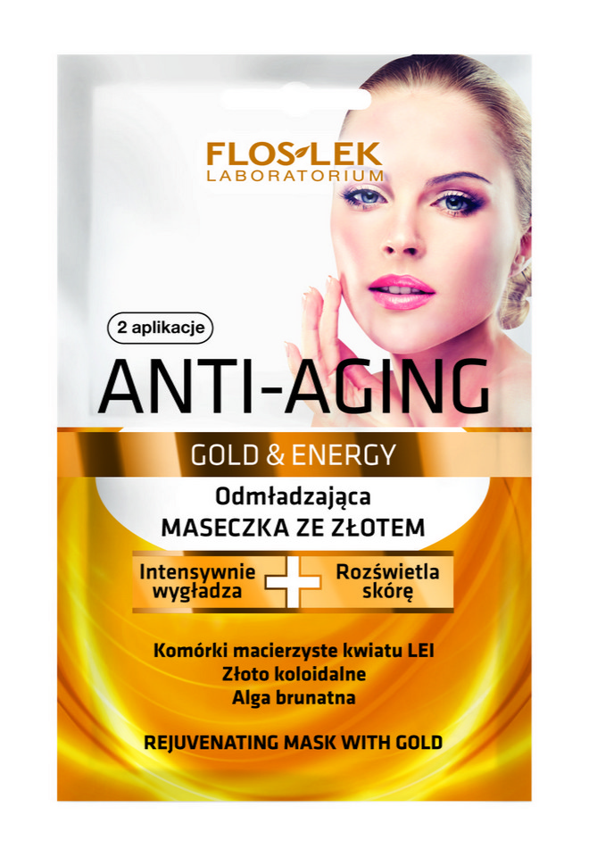 Odmładzająca maseczka ze złotem ANTI-AGING Gold &amp; Energy FLOSLEK