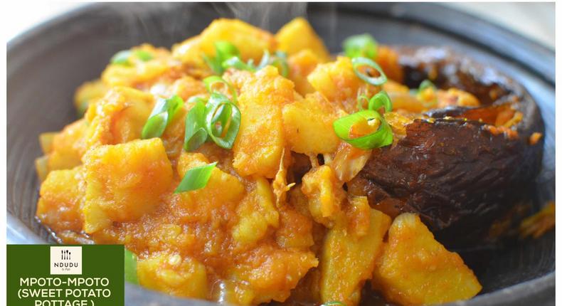 Sweet potato pottagec (Ndudu by Fafa)
