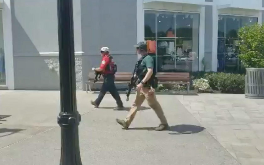 Police are seen at Opry Mills Mall in Nashville