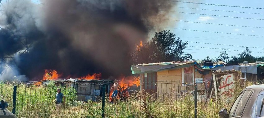 Požar na granici Novog Beograda i Bežanije
