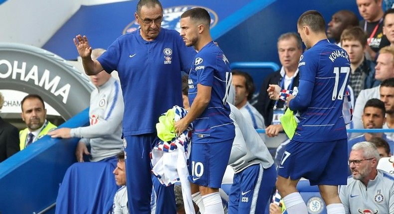 Chelsea manager Maurizio Sarri wants Eden Hazard to up his goal tally this season