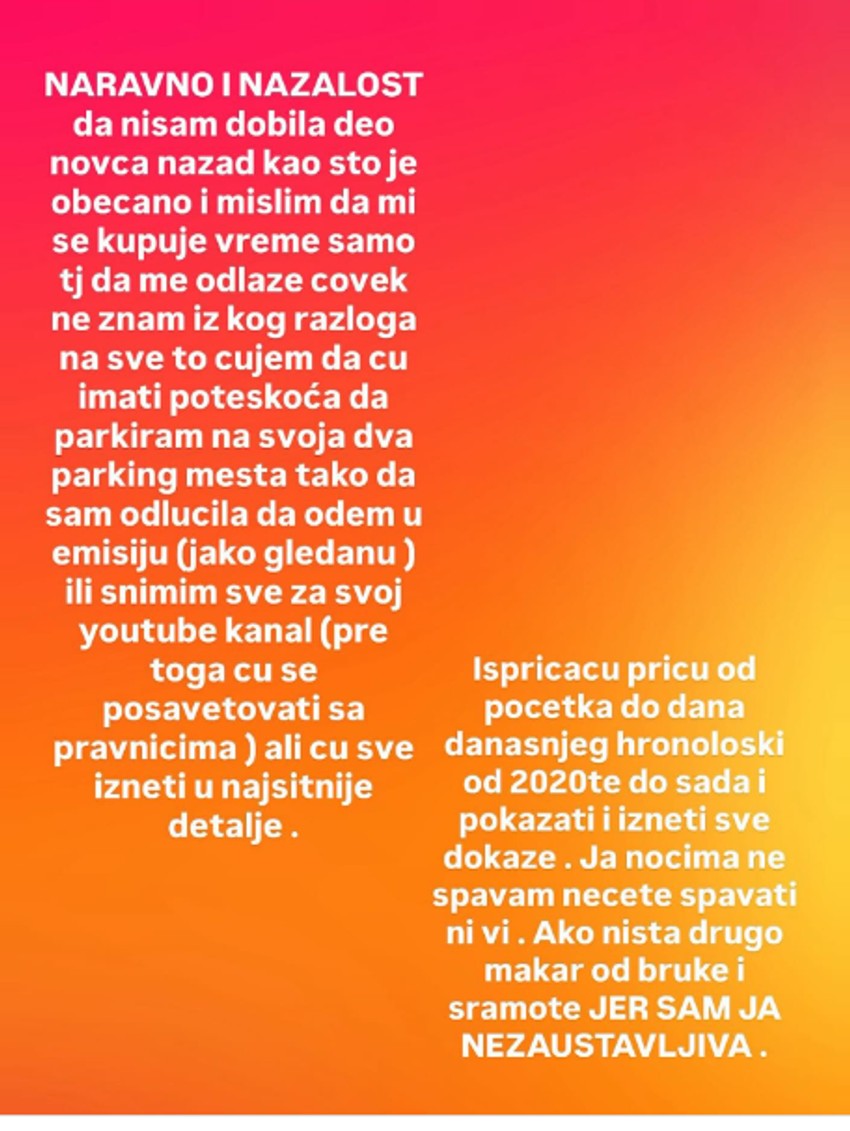 Oglasila se Anđela Veštica