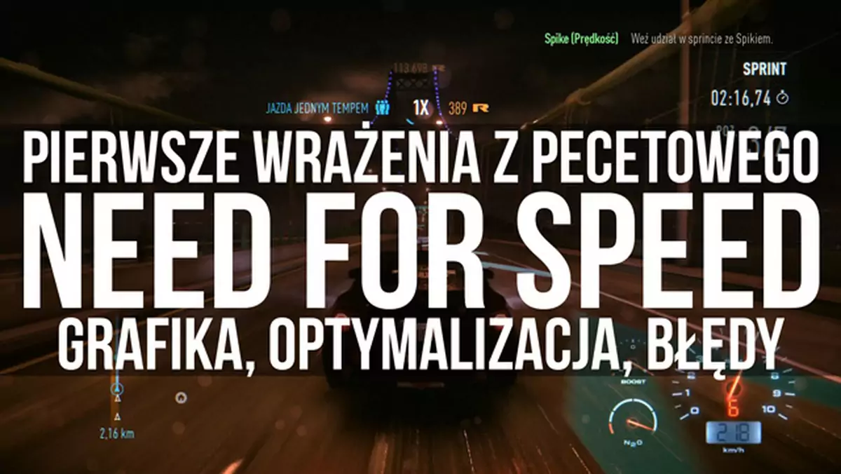 Pierwsze wrażenia z pecetowego Need for Speed - grafika, optymalizacja, błędy