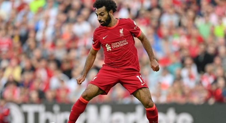 Liverpool star Mohamed Salah controls the ball during a drawn English Premier League match against Chelsea at the weekend Creator: Paul ELLIS