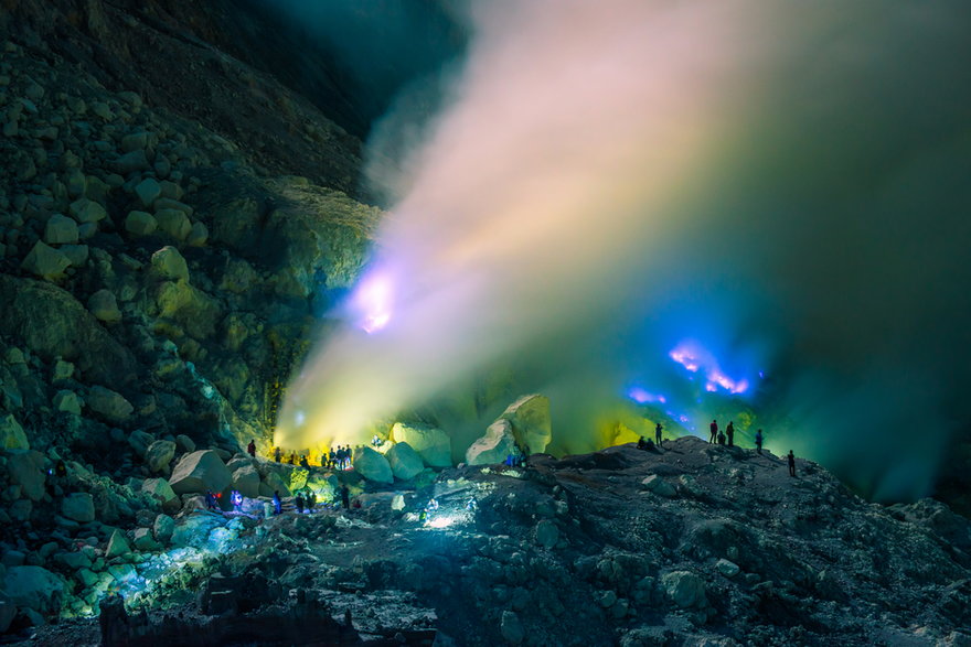 Niebieskie ognie Kawah Ijen, Indonezja