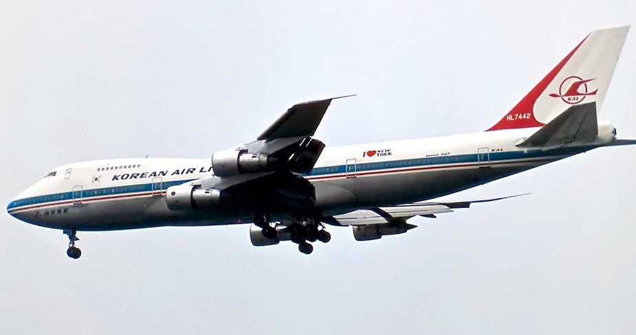 Zestrzelony przez sowiecką obronę przeciwlotniczą południowokoreański Boeing 747