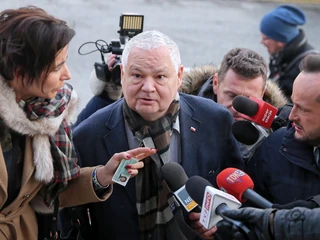 Adam Glapiński, prezes NBP, przed śląskim wydziałem Prokuratury Krajowej w Katowicach. 3 stycznia 2019 r.