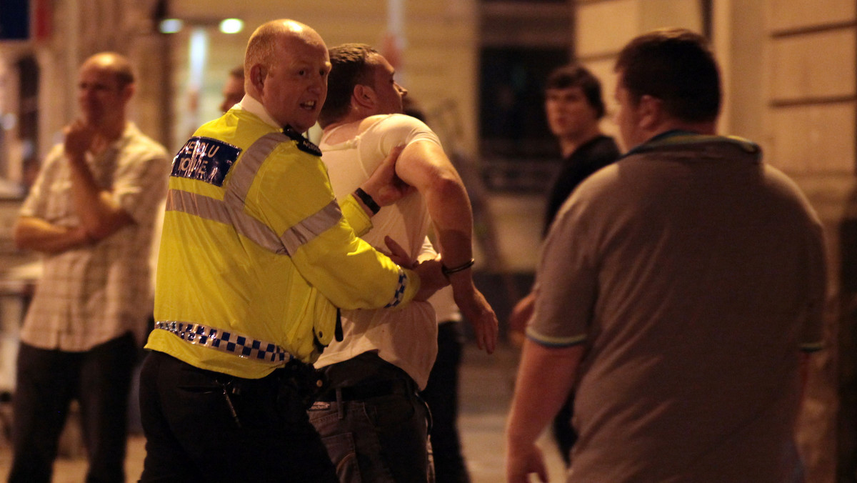 Saturday Night Revellers Enjoy Themselves In Cardiif City Centre