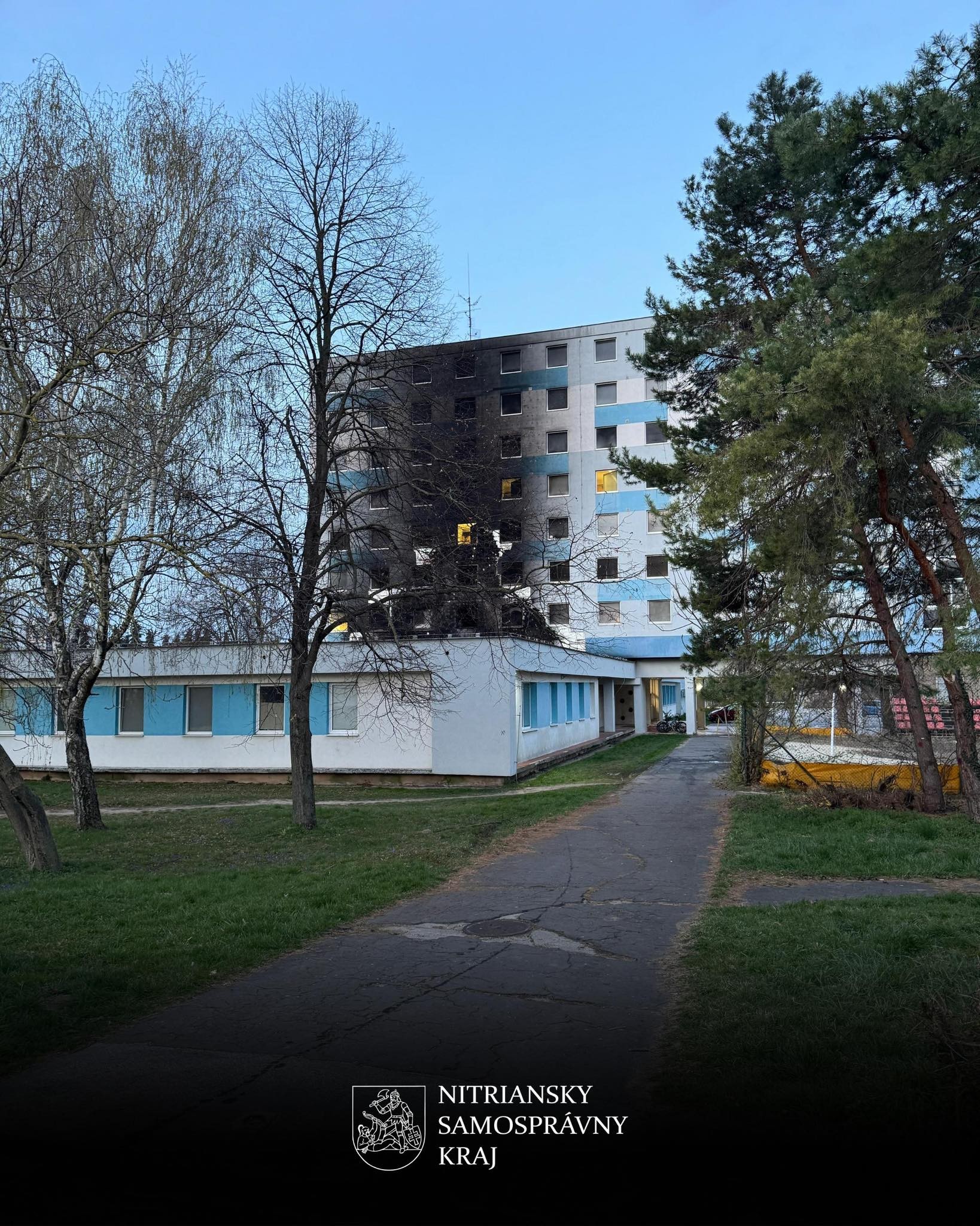 Na internáte Spojenej školy Slančíkova v Nitre došlo k požiaru.