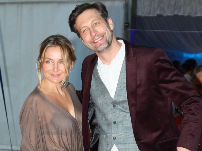 Szymon Majewski z żoną Magdą