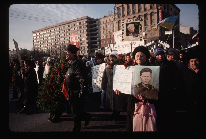 Pogrzeb Andrieja Sacharowa. 1989 r.