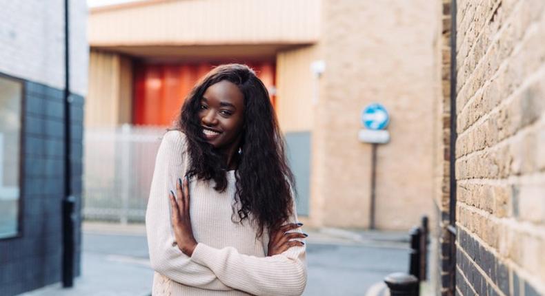 Beautiful woman smiling