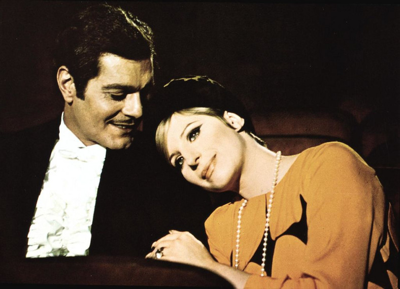 Barbra Streisand i Omar Sharif w "Zabawnej dziewczynie", 1968 r.