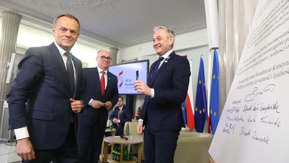 Donald Tuska, Włodzimierz Czarzasty i Robert Biedroń