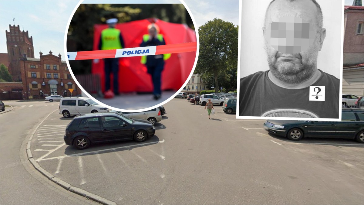 Makabryczne odkrycie na parkingu w Lęborku. Ciało 42-latka na pace dostawczego Mercedesa