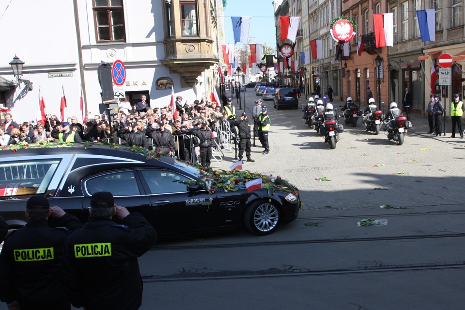 KRAKÓW KATASTROFA SAMOLOTU UROCZYSTOŚCI POGRZEBOWE